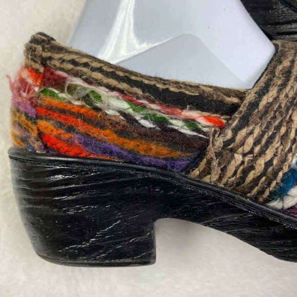Unique B.O.C. Nadiyya Multicolor Yarn Clogs Size 8M‎ - Picture 5 of 11